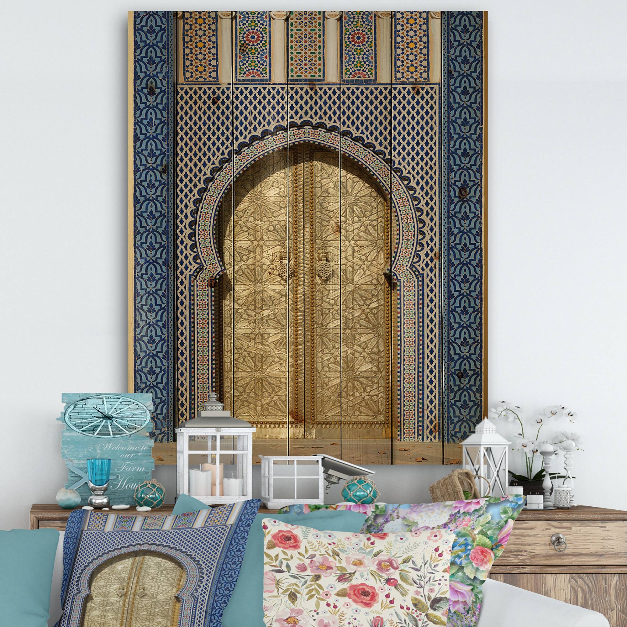 Designart - Morroco Palace Golden Doors